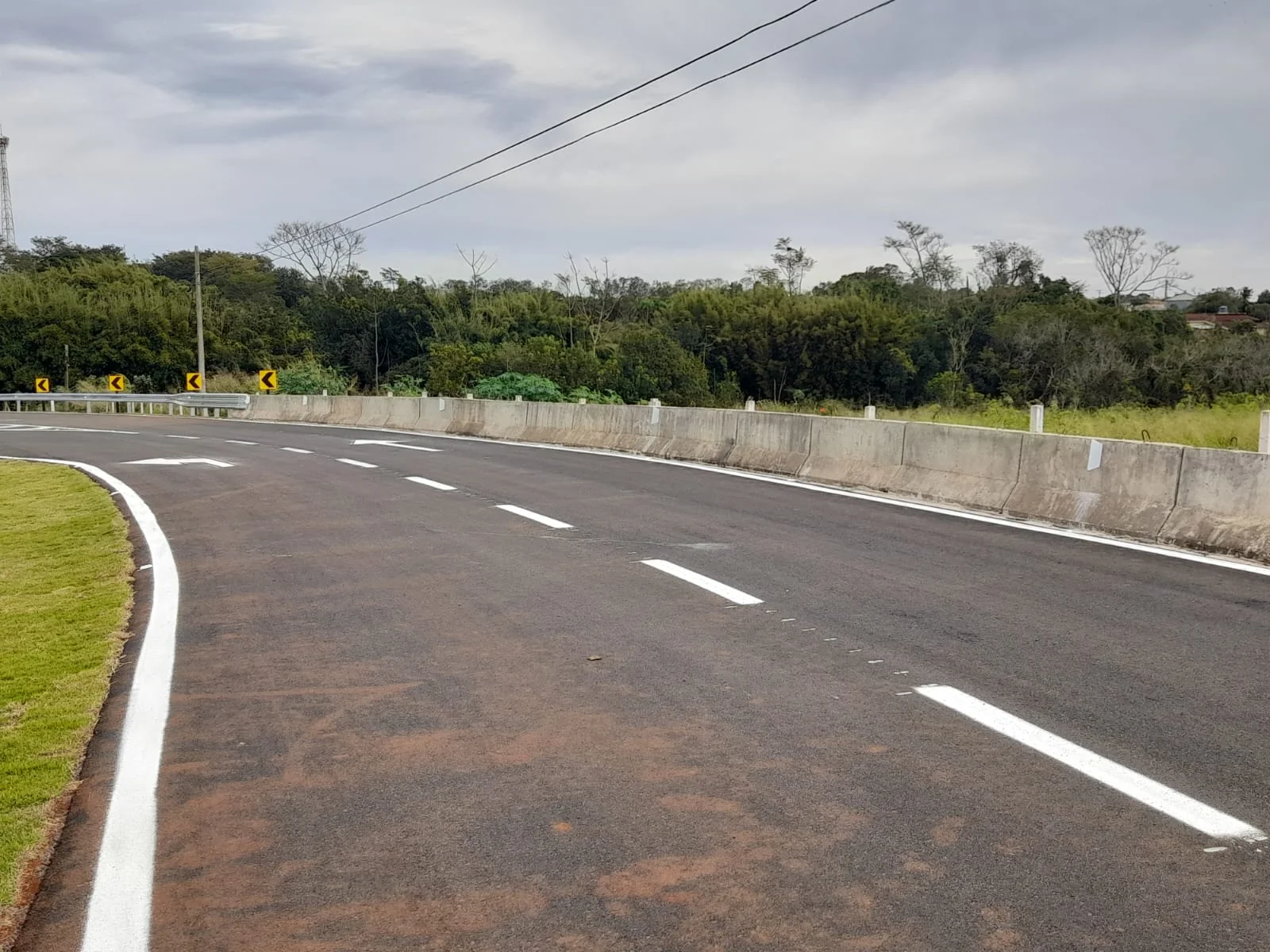 Aplicação viária em trecho rodoviário