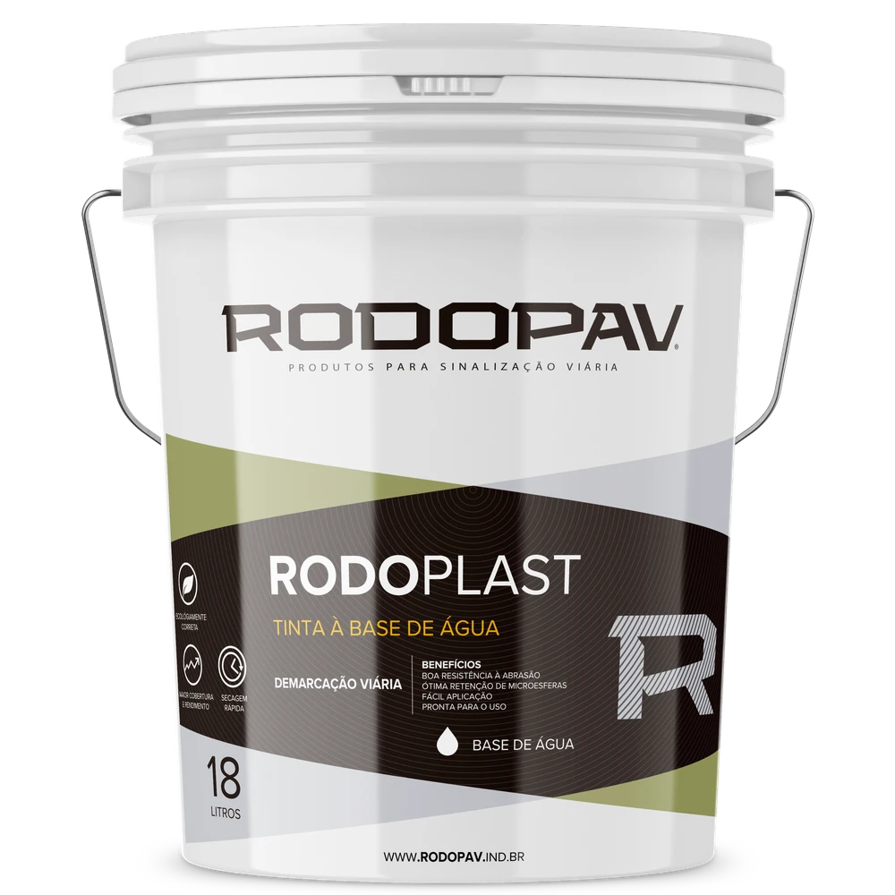 Embalagem da tinta RODOPLAST 18 L